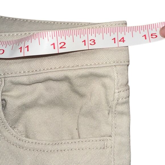 Dividend Brand cream flare leg cotton pants Ladies size 6 - Picture 6 of 9